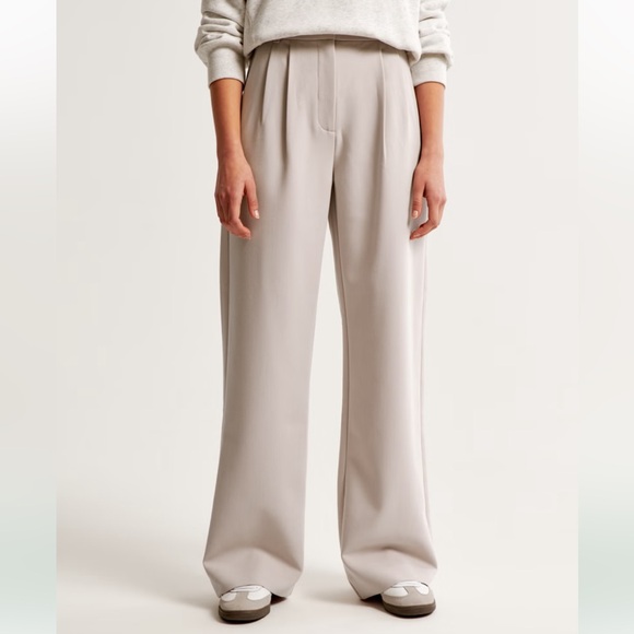 NWOT A&F Sloane Tailored Pant in Light Taupe Women's Pants - 0 / 25 Long - Picture 8 of 12